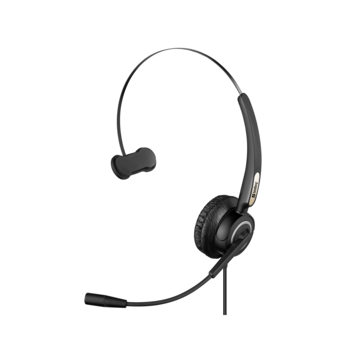 SANDBERG Headset mikrofonnal, USB Office Headset Pro Mono, Fekete