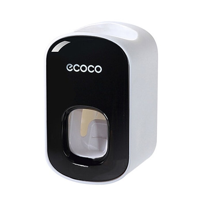 Dozator automat pasta de dinti, Ecoco, Negru