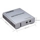 Switch KVM, HDMI, 1080P, Cu un singur cablu audio, CAT5/6, Suport USB, Argintiu