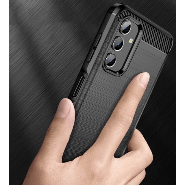 Husa Spate Upzz Carbon Pro Compatibila Cu Samsung Galaxy A13 5G, Negru