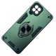 Husa de protectie pentru Samsung Galaxy A22 4G, Army Shield, Hybrid Armor, Ring Holder, Verde