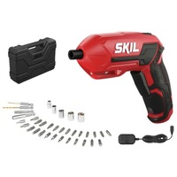 Surubelnita electrica SKIL RED 2710GA, 4V, 1,5 Ah, set de biti, cutie de transport, rosu