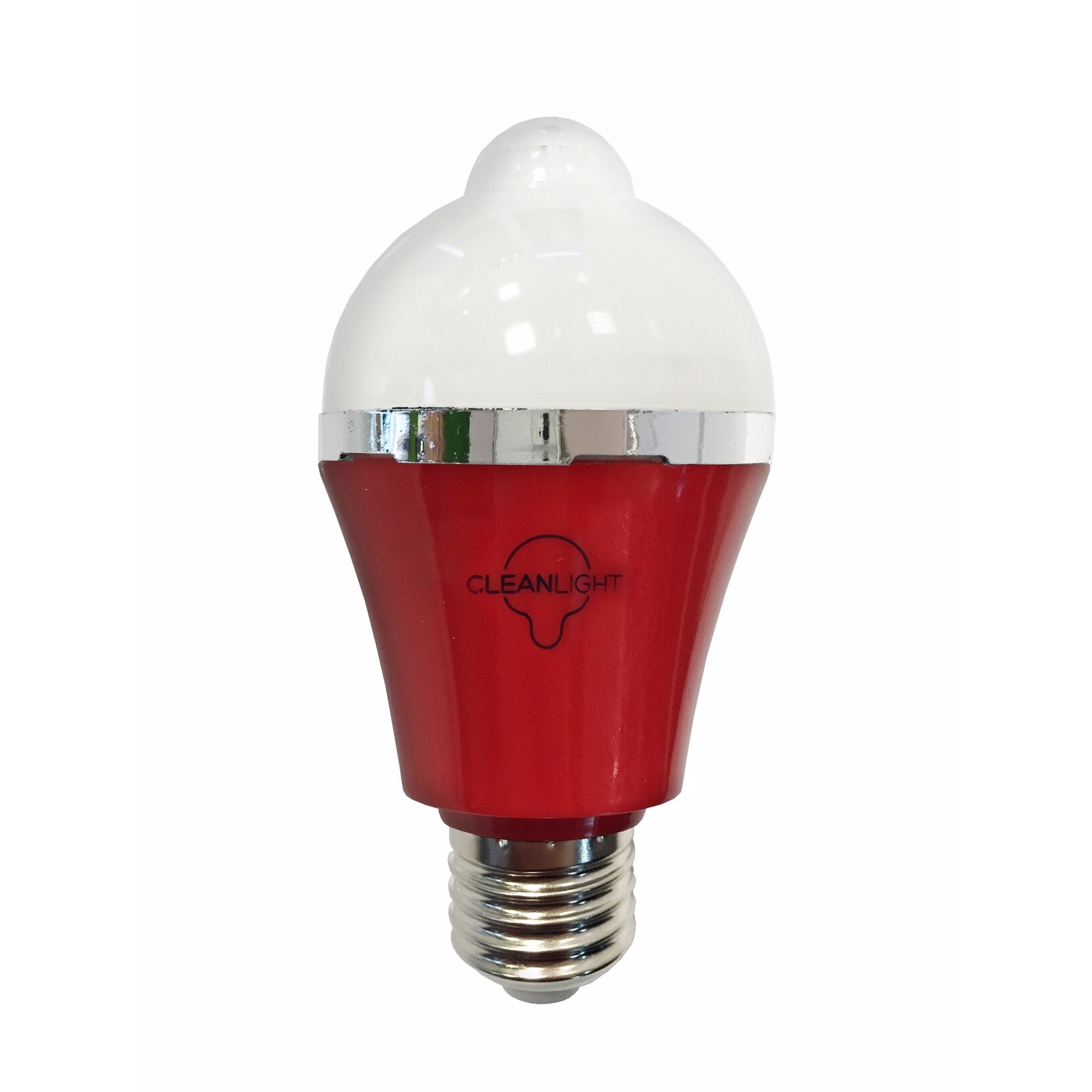 Bec LED Clean Light cu functie de purificare a aerului, 5 W, Lumina rece, rosu