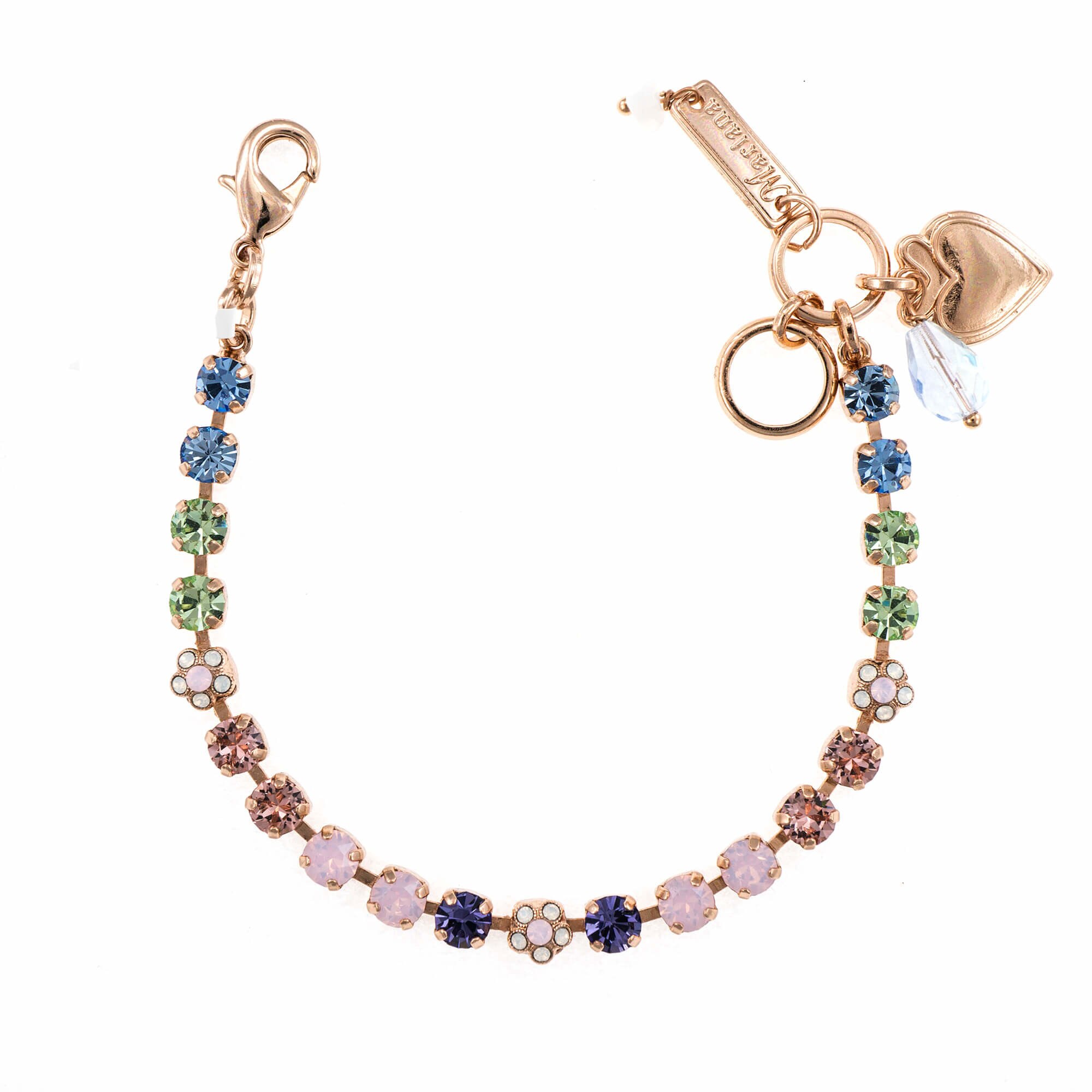 Bratara placata cu Aur roz de 24K, Cristale, California Dreaming by Roxannes - Mariana Jewellery, Multicolor 4008-1067RG