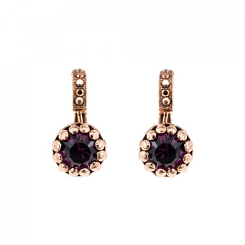 Cercei placati cu Aur roz de 24K, Cristale Swarovski si Pietre semipretioase, Bohemian Rhapsody by Roxannes - Mariana Jewellery, Mov 1160-1072RG6 Cercei placati cu Aur roz de 24K, Cristale Swarovski si Pietre semipretioase, Bohemian Rhapsody by Roxannes - Mariana Jewellery, Mov 1160-1072RG6