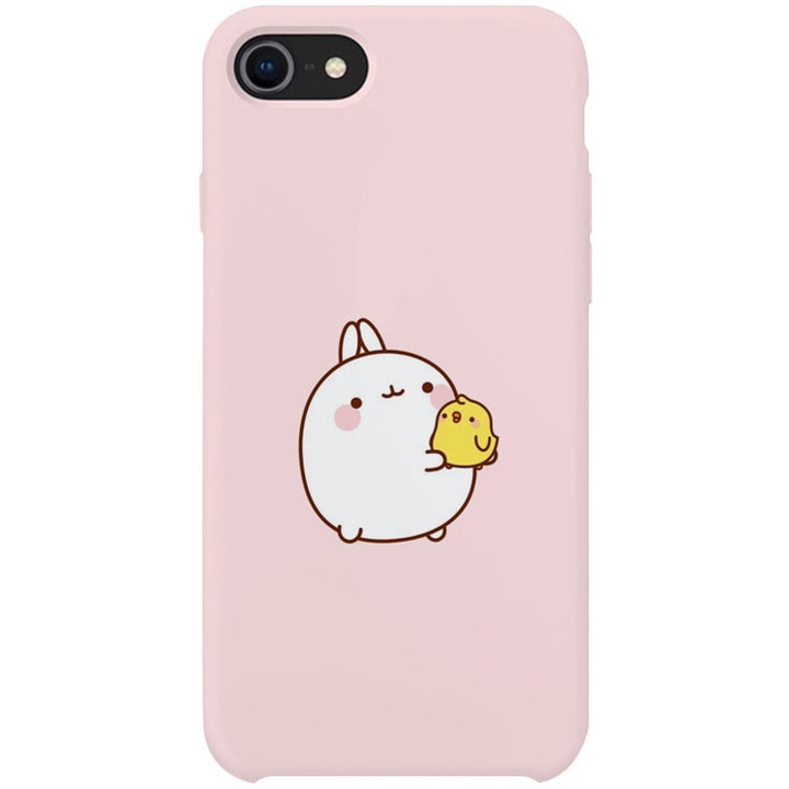Калъф White fluffy bunny PH1110B1M46 за iPhone 8, Силикон