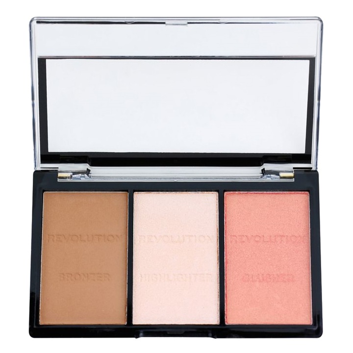 Paleta pentru contur Makeup Revolution Ultra Sculpt & Contour Kit, Ultra Fair C01, 11 g