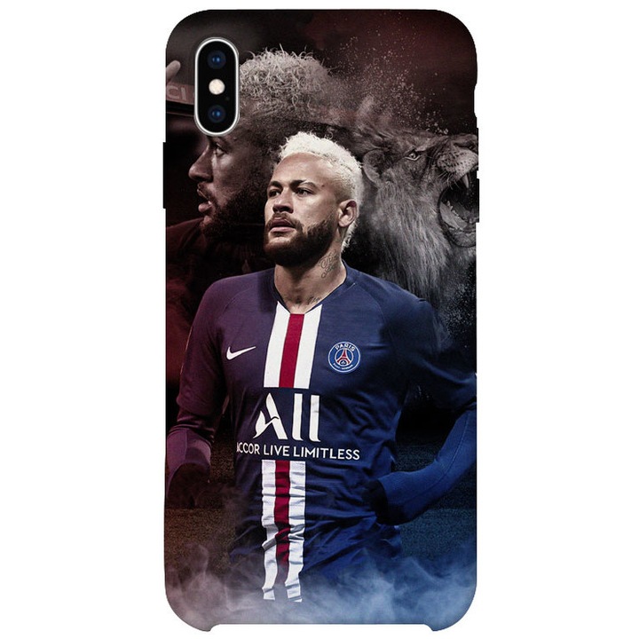 Премиум силиконов калъф за iPhone X, Neymar PSG, PH1672B1M77