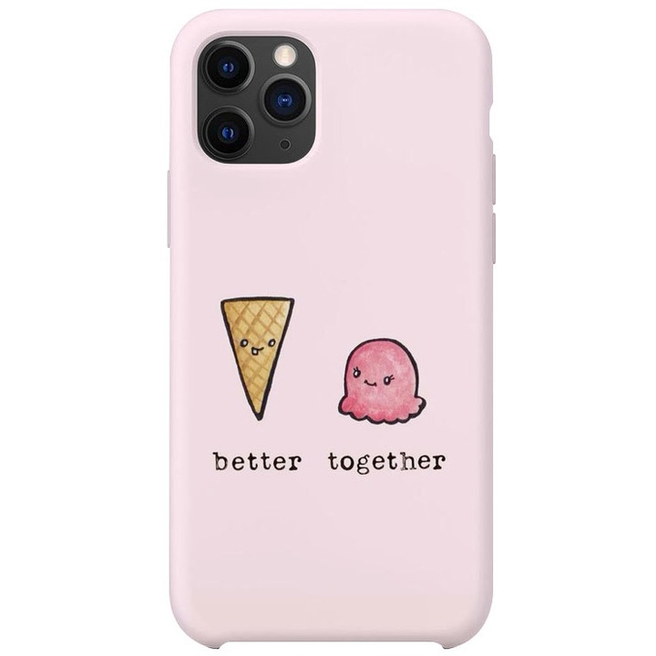 Премиум силиконов калъф за iPhone 12 Pro Max, Better Together Ice Cream, PH1867B1M1