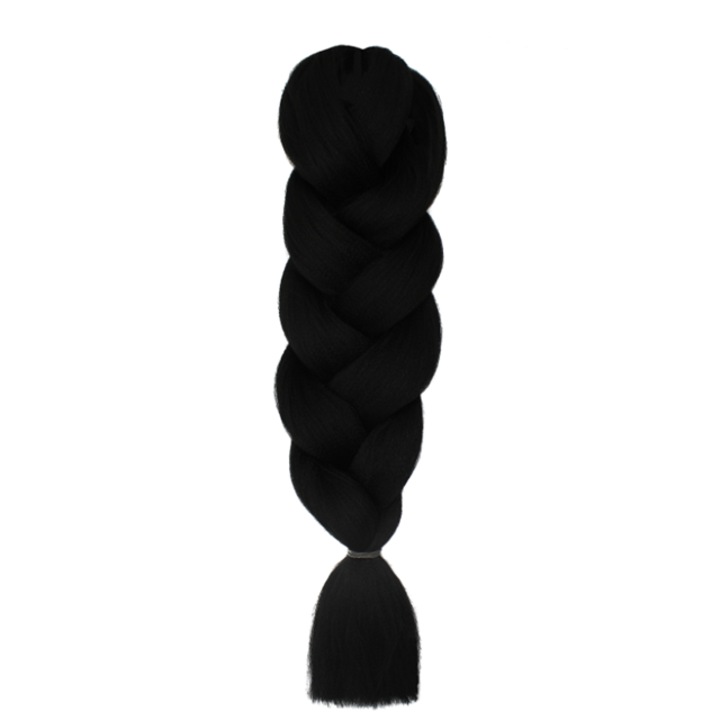 Extensii colorate de par pentru impletituri, Negru