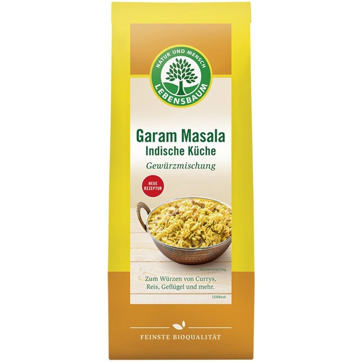 Garam Organic Masala indiai konyhához, Lebensbaum, 40g