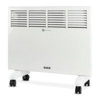 Convector electric de perete sau podea Zass ZKP 01T, Tip Panel, Putere 1500W, Termostat, Programator