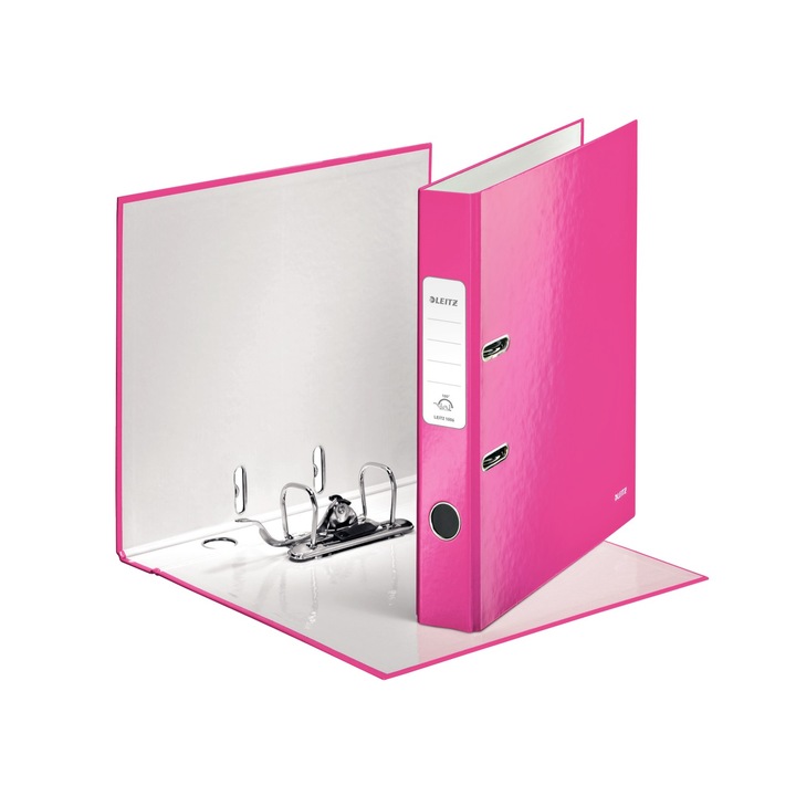 Biblioraft Leitz 180 WOW, A4, 50 мм, розов металик