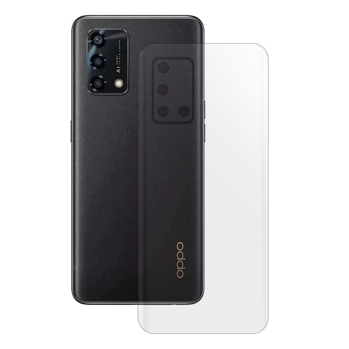 SILKASE matt hátfólia Oppo A95-höz, megújuló szilikon elleni védelem
