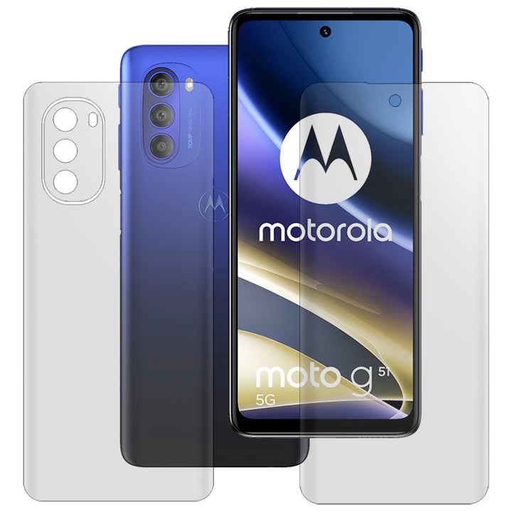 Комплект 2 матови фолиа SILKASE за Motorola Moto G51 5G, защита на телефона, възобновяем силикон