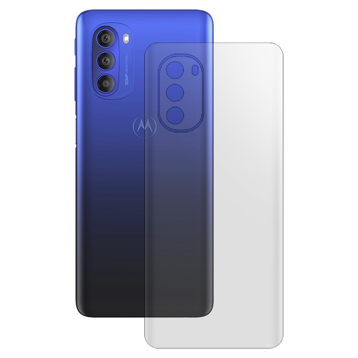SILKASE matt hátfólia Motorola Moto G51 5G-hez, megújuló szilikon védelem