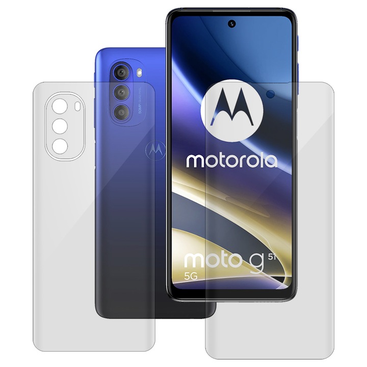 Комплект 2 фолиа SILKASE за Motorola Moto G51 5G, защита на телефона, възобновяем силикон