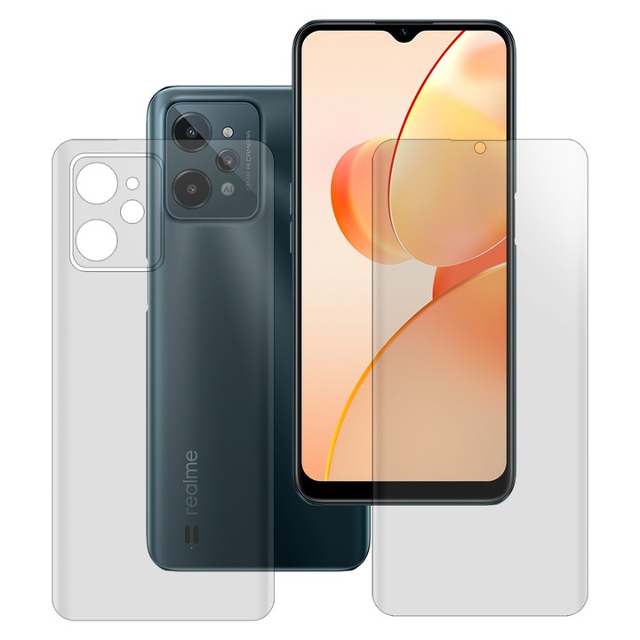 Комплект 2 матови фолиа SILKASE за Realme C31, защита на телефона, възобновяем силикон