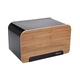 Cutie pentru paine, din otel-bambus, negru, KingHoff