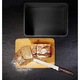Cutie pentru paine, din otel-bambus, negru, KingHoff