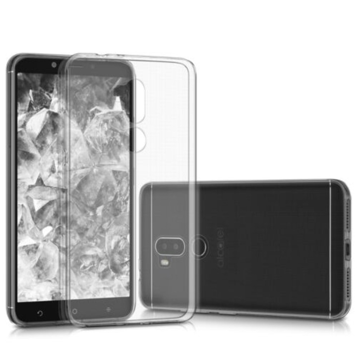 Калъф за Alcatel A7 XL, Силиконов, Прозрачен, 43182.03