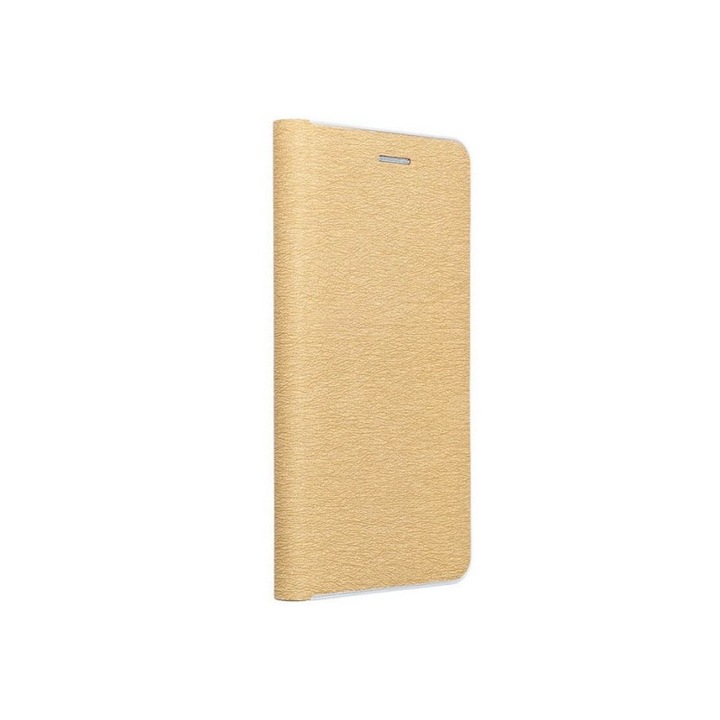 Husa Tip Carte Forcell Luna Silver, Compatibila Cu Samsung Galaxy A33 5g, Gold