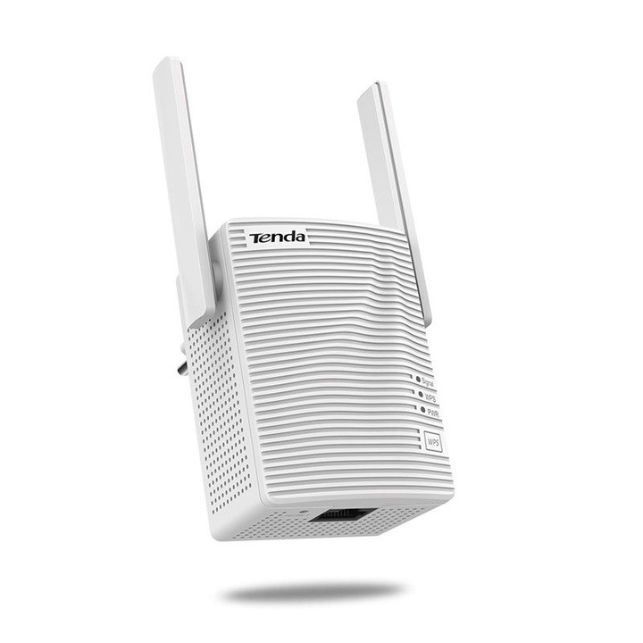 Tenda| A15 | Range extender | 802.11ac | AC750 | Dual band | Porturi 1 LAN | Antena 2 externa 2 dbi | Acoperire max 120mp | Alb
