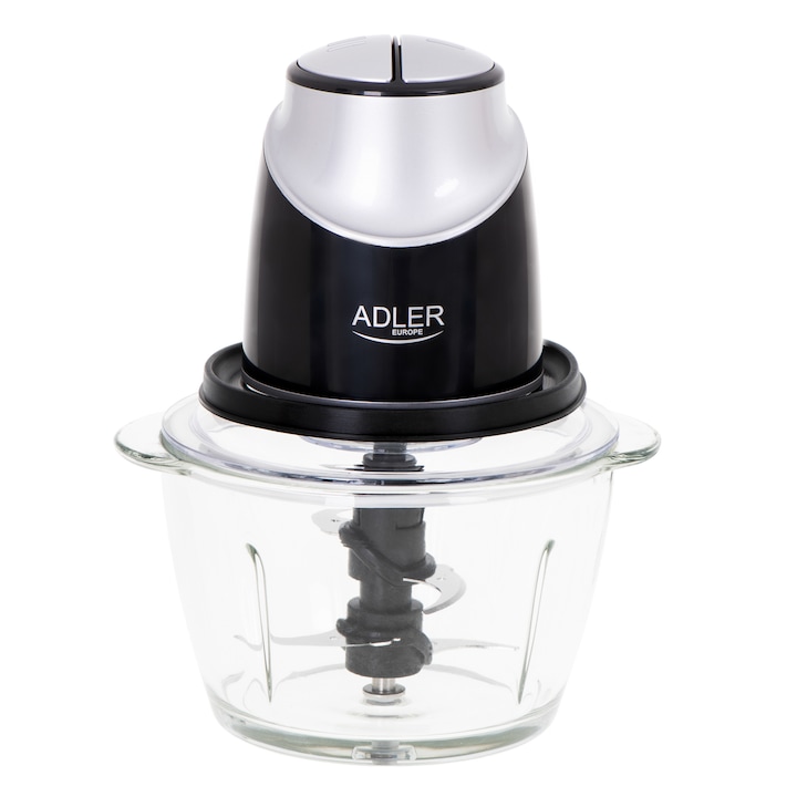 Електрическа чопър Adler, 2 степени, Стъкло, 1.2л, Черен