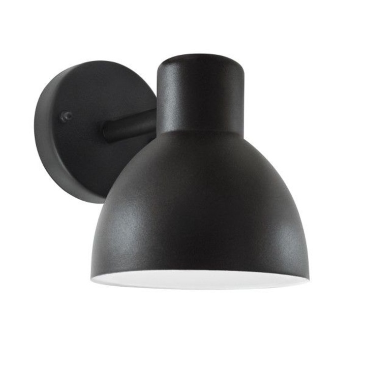 Kültéri fali lámpa ARNE alsó 1xE27, matt fekete, max. 10W led, IP44