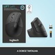 Logitech Lift balkezes függőleges ergonómikus vezeték nélküli egér, Grafitszürke