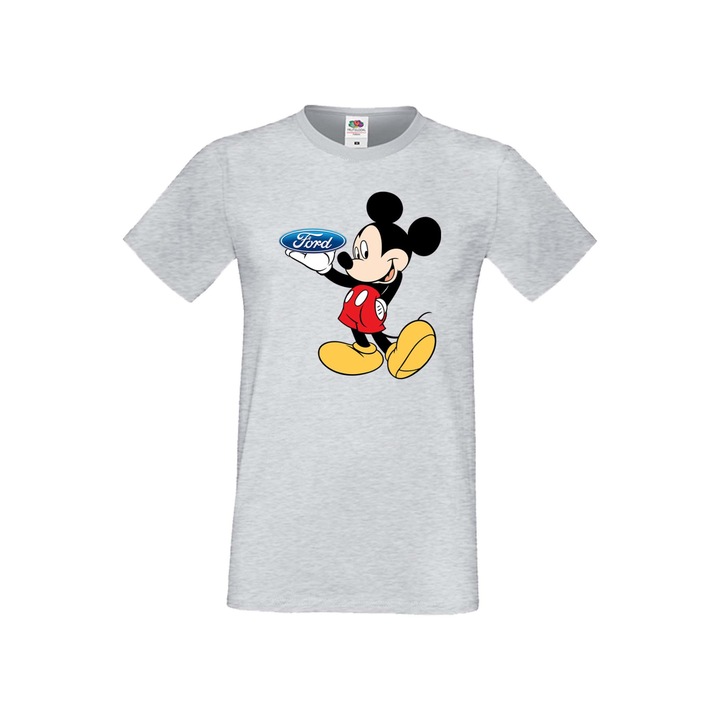 Tricou barbati Mickey Mouse Mickey Mouse Disney Tralala Mickey Mouse Ford, gri, M