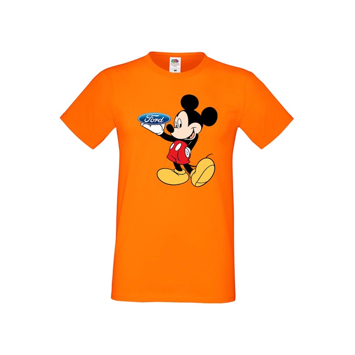 Tricou barbati Mickey Mouse Mickey Mouse Disney Tralala Mickey Mouse Ford, portocaliu, L