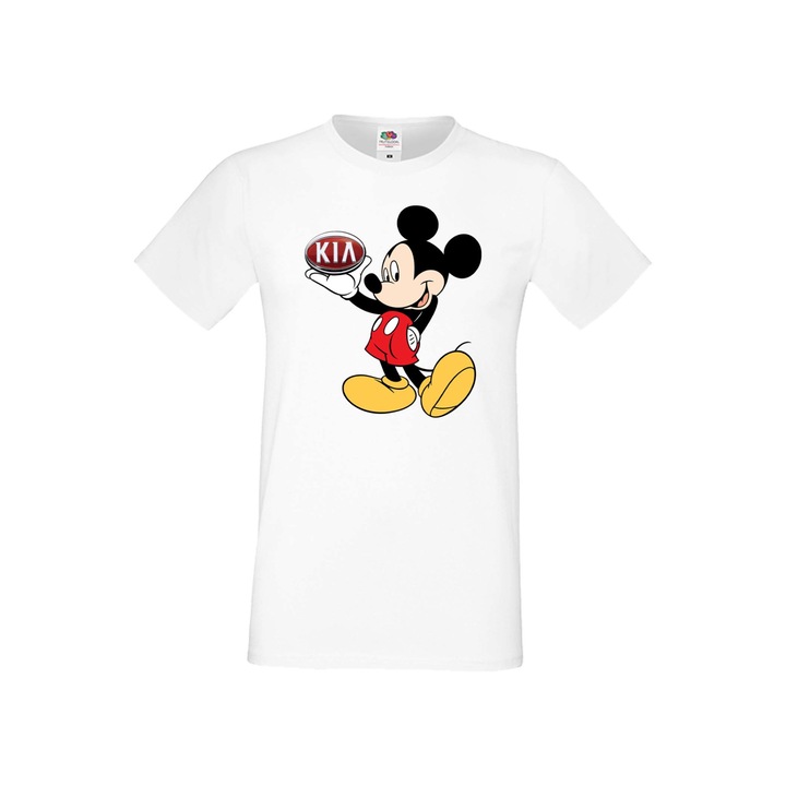 Tricou barbati Mickey Mouse Mickey Mouse Disney Tralala Mickey Mouse KIA, Alb, 4XL