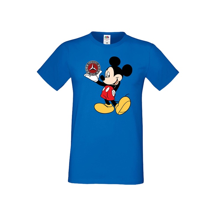 Tricou barbati Mickey Mouse Mickey Mouse Disney Tralala Mickey Mouse Mercedes, Albastru, XL