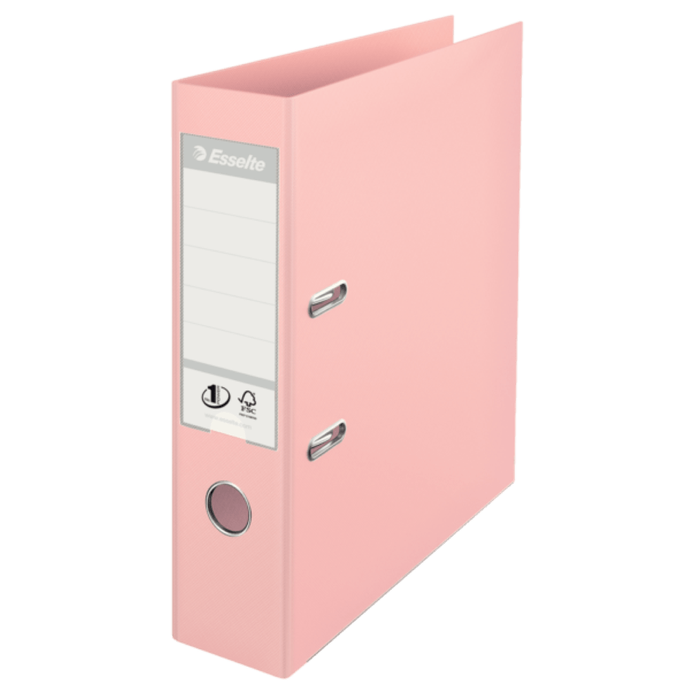 Biblioraft Esselte No.1 Power, PP/PP, A4, 75 mm, culoarea piersicii