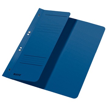 Dosar cu capse 1/2 Leitz, carton, albastru Dosar cu capse 1/2 Leitz, carton, albastru