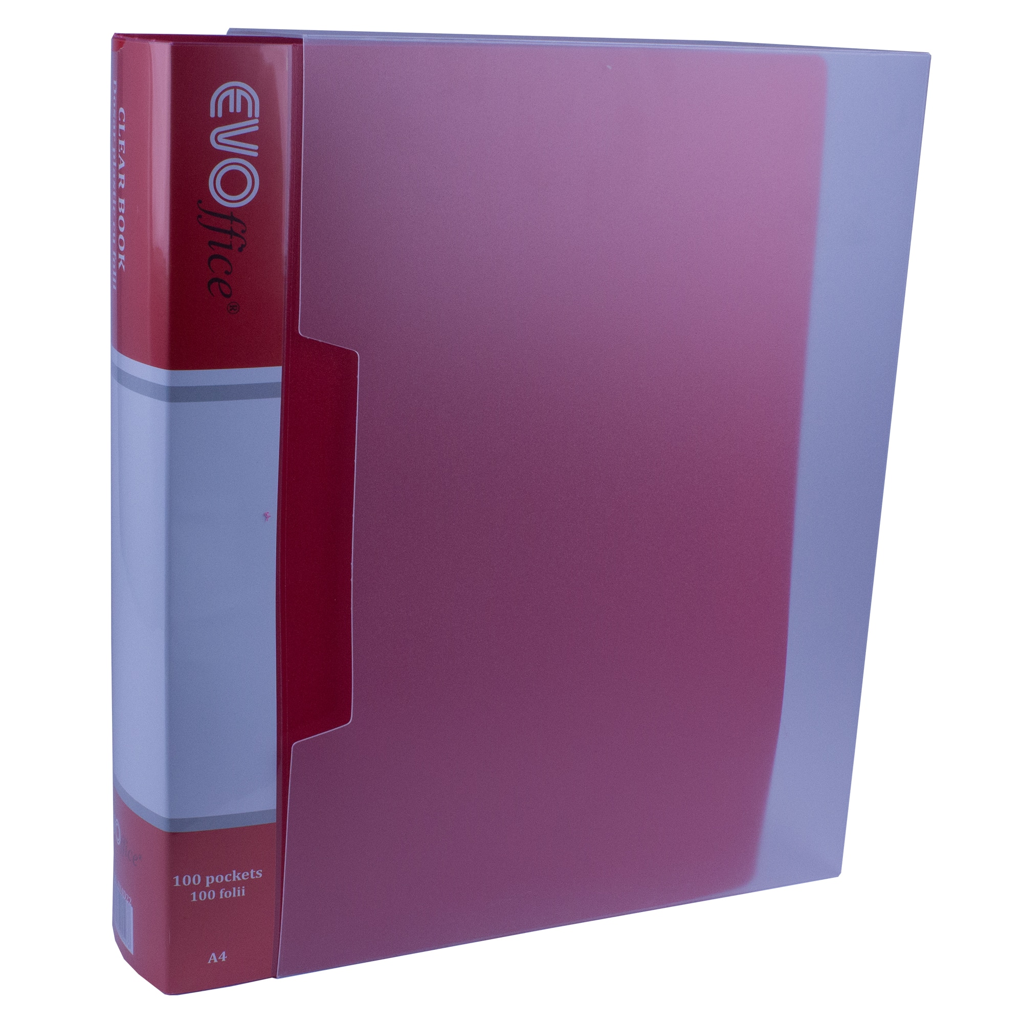 Dosar plastic cu 100 folii EVOffice, rosu
