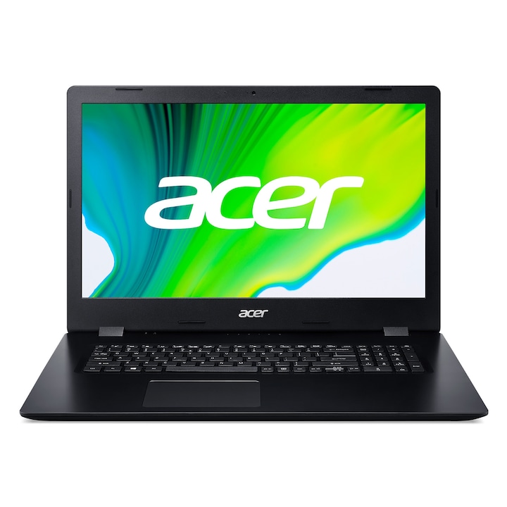 Лаптоп Acer Aspire 3 A317-52-3087, NX.HZWEX.00E, 17.3", Intel Core i3-1005G1 (2-ядрен), Intel UHD Graphics, 8GB (4GB on board + 4GB) DDR4, Черен