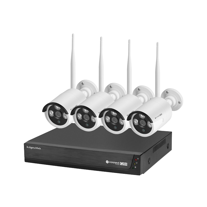 Kit supraveghere Hikvision format din 4 camere DS-2CE16D0T-IT3F28 + DVR DS-7204HQHI-K1