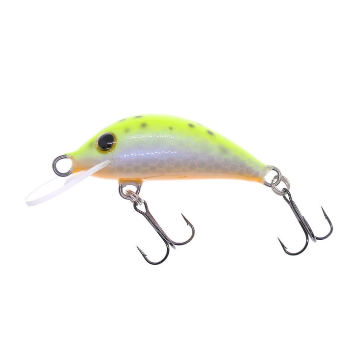 Vobler Gloog Hektor 35NF, 3.5cm, 2gr, Floating, culoarea NPG (Naturalna Plotka Gold) pentru clean, pastrav sau biban