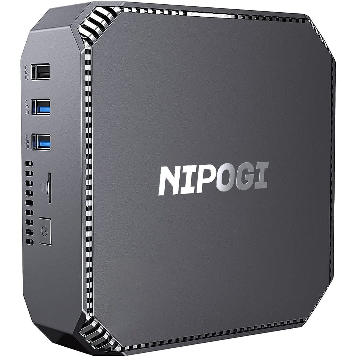 NiPoGi Mini PC,12th Gen Intel Alder Lake N100 Mini Computer (up to 3.4  GHz),16GB RAM 512GB M.2 SSD Mini Desktop PC with 4K Dual Display/2  HDMI/WiFi