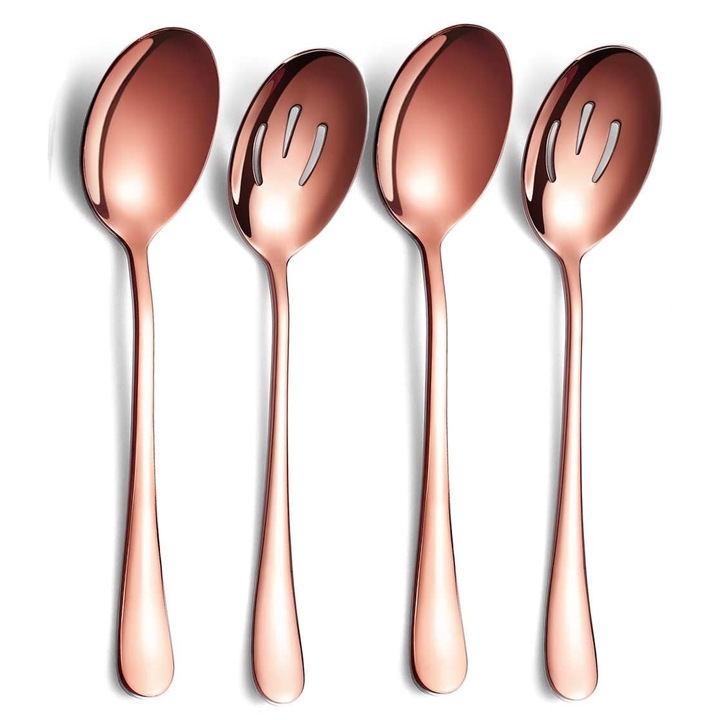 Set 4 lingure din inox 18/0, Berglander CTSSR4 Roz auriu