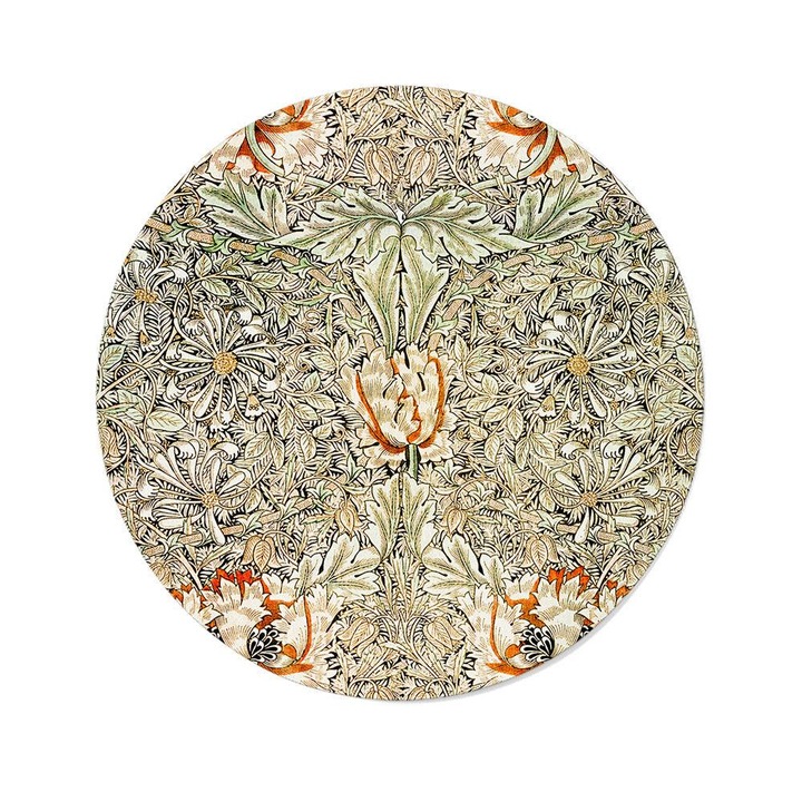 Tablou din aluminiu, Walljar, William Morris - Caprifoi II, 100 x 100 cm
