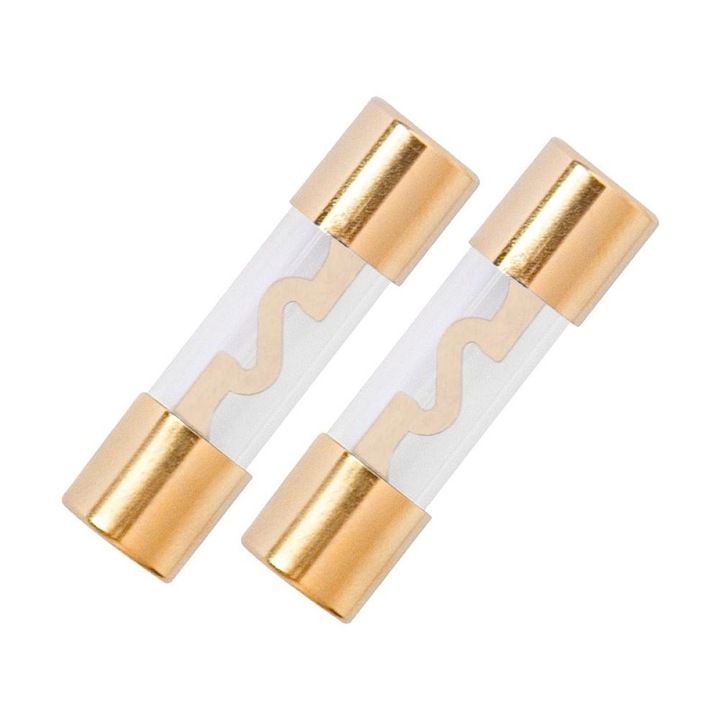 Предпазители за кола, Carmotion 63663, 10.3x38mm, 60A, Стъклени, Позлатени контакти, 2 броя