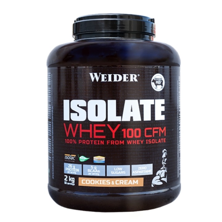 Izolat proteic din zer Weider Isolate Whey 100 CFM Strawberry Ice Cream 2 kg