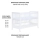Patut co-sleeping 120x60 cu laterala culisanta total si roti Treppy Dreamy Plus, integral din lemn masiv fag, reglabil pe 5 nivele, include sistem de ancorare, culoare alb