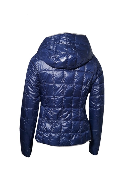 Дамско яке, ватирана визия, тъмно синьо, М