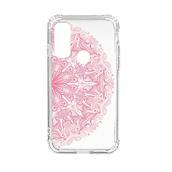 Husa Anti Shock Silicon Compatibila Cu Motorola Moto E40, Lace Pink, Military Grade Drop Protection, AS 21