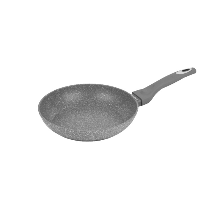 Алуминиев тиган, мрамор, сив, 24 см, Klausberg