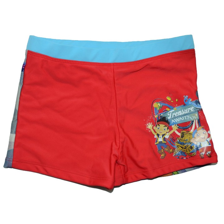 Boxeri de baie pentru baietei Piratul Jack-Sun City EN1819R-128, Rosu 9696